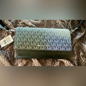 Michael Kors Jet Set Large Ombré Signature Logo Crossbody Bag/Wallet